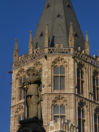 Foto Platzjabeck vor dem Rathausturm