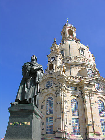 Foto Martin Luther Denkmal an der Frauenkirche