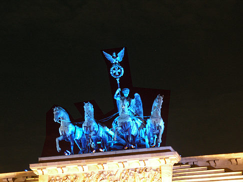 Quadriga bei Nacht Foto 