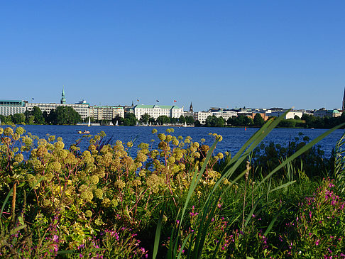 Blick nach Osten von der Außenalster