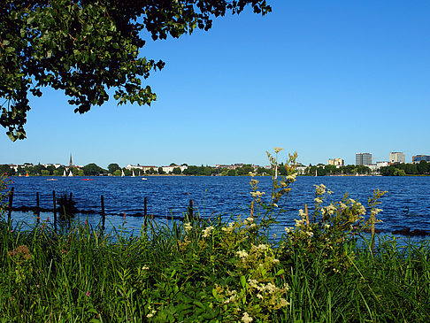 Blick nach Osten von der Außenalster