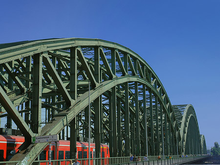 Fotos Hohenzollernbrücke mit Zug | Köln